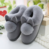 Rabbit style soft slippers