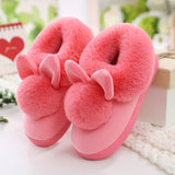 Rabbit style soft slippers