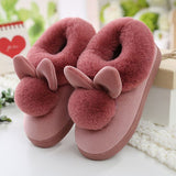 Rabbit style soft slippers